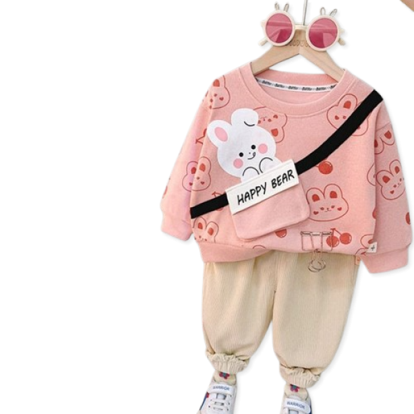 Bear Printed Track Suit Kids