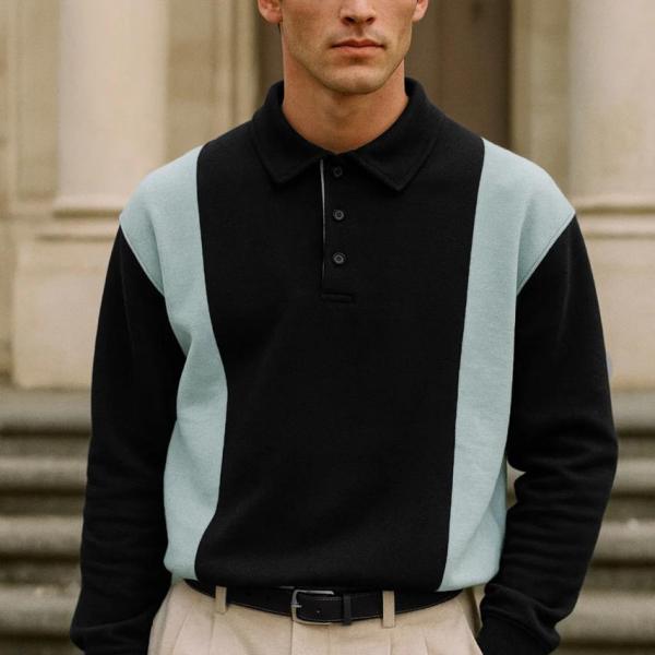 Panel Collar Sweatshirt